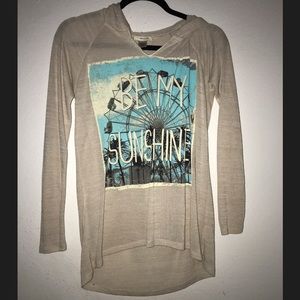 Beige Thin Hoodie